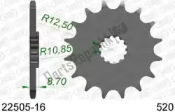 Here you can order the ktw front 16t, 520 from Afam, with part number AF12250516: