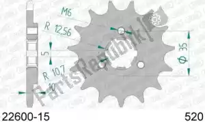 AFAM AF12260015 ktw anteriore 15t, 520 - Il fondo