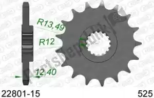 AFAM AF12280115 ktw delantero 15t, 525 - Lado inferior