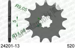 Here you can order the ktw front 13t, 520 from Afam, with part number AF12420113: