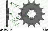 AF12430214, Afam, Ktw anteriore 14t, 520    , Nuovo