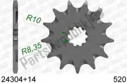 Here you can order the ktw front 14t, 520 from Afam, with part number AF12430414S: