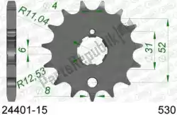Here you can order the ktw front 15t, 530 from Afam, with part number AF12440115: