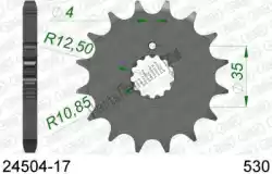 Here you can order the ktw front 17t, 530 from Afam, with part number AF12450417: