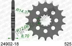 Here you can order the ktw front 18t, 525 from Afam, with part number AF12490218: