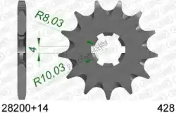 Tutaj możesz zamówić ktw przód 14t, 428 od Afam , z numerem części AF12820014S: