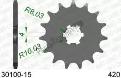 Here you can order the ktw front 15t, 420 from Afam, with part number AF13010015: