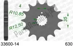 Here you can order the ktw front 14t, 630 from Afam, with part number AF13360014: