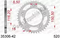 AF23530642, Afam, Ktw posteriore in acciaio 42t, 520    , Nuovo