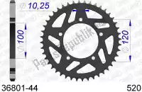 AF53680144, Afam, Ktw rear alu 44t, 520    , New