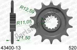 Here you can order the ktw front 13t, 520 from Afam, with part number AF14340013: