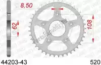 AF24420343, Afam, Ktw rear steel 43t, 520    , Nieuw