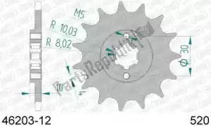 AFAM AF14620312 ktw front 12t, 520 - Bottom side