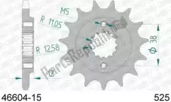 Here you can order the ktw front 15t, 525 from Afam, with part number AF14660415: