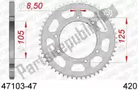 AF24710347, Afam, Ktw trasero acero 47t, 420    , Nuevo