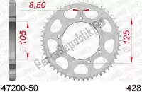AF24720050, Afam, Ktw rear steel 50t, 428    , New