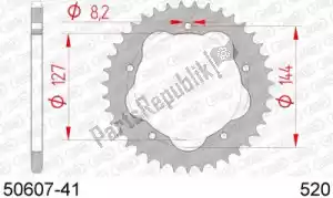 AFAM AF25060741 ktw posteriore in acciaio 41t, 520 - Il fondo