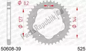 AFAM AF25060839 ktw posteriore in acciaio 39t, 525 - Il fondo