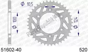 AFAM AF55160240 ktw ty? aluminiowy 40t, 520 - Dół