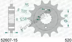 Here you can order the ktw front 15t, 520 from Afam, with part number AF15260715: