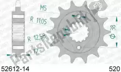 Here you can order the ktw front 14t, 520 from Afam, with part number AF15261214: