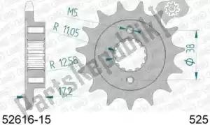 AFAM AF15261615 ktw dianteiro 15t, 525 - Lado inferior