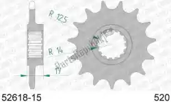Here you can order the ktw front 15t, 520 from Afam, with part number AF15261815: