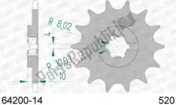 Here you can order the ktw front 14t, 520 from Afam, with part number AF16420014: