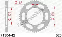 AF27130442, Afam, Ktw rear steel 42t, 520    , New
