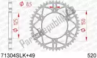 AF471304SLK49, Afam, Ktw rear steel super light 49t, 520, black    , New