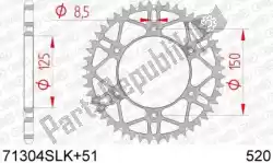 Tutaj możesz zamówić ktw ty? Stalowy super lekki 51t, 520, czarny od Afam , z numerem części AF471304SLK51: