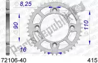 AF57210640, Afam, Ktw posteriore alluminio 40t, 415    , Nuovo