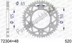 Qui puoi ordinare ktw posteriore alluminio 48t, 520 da Afam , con numero parte AF57230448: