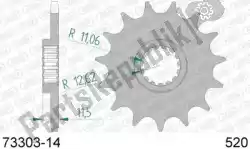Here you can order the ktw front 14t, 520 from Afam, with part number AF17330314: