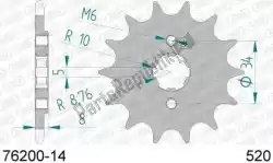 Here you can order the ktw front 14t, 520 from Afam, with part number AF17620014:
