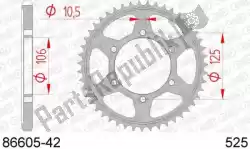 Here you can order the ktw rear steel 42t, 525 from Afam, with part number AF28660542: