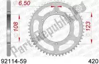 AF29211459, Afam, Ktw rear steel 59t, 420    , Nieuw