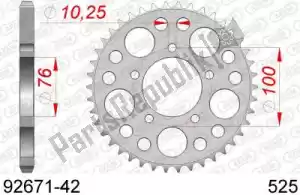 AFAM AF29267142 ktw rear steel 42t, 525 - Bottom side