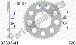Here you can order the ktw rear alu 41t, 520 from Afam, with part number AF59330341:
