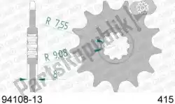 Here you can order the ktw front 13t, 415 from Afam, with part number AF19410813: