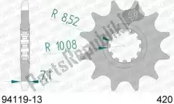 Aqui você pode pedir o ktw dianteiro 13t, 420 em Afam , com o número da peça AF19411913: