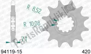 AFAM AF19411915 ktw front 15t, 420 - Onderkant