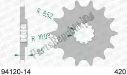 Here you can order the ktw front 14t, 420 from Afam, with part number AF19412014: