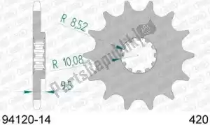 AFAM AF19412014 ktw front 14t, 420 - Bottom side