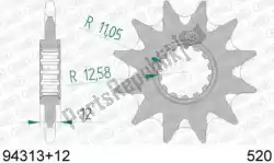Here you can order the ktw front 12t, 520 from Afam, with part number AF19431312S: