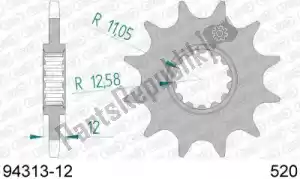 AFAM AF19431312 ktw front 12t, 520 - Bottom side