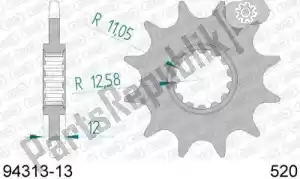 AFAM AF19431313 ktw front 13t, 520 - Bottom side