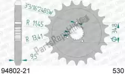Here you can order the ktw front 21t, 530 from Afam, with part number AF19480221: