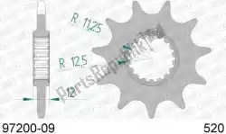 Here you can order the ktw front 9t, 520 from Afam, with part number AF19720009: