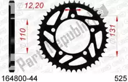 Aqui você pode pedir o ktw aço traseiro 44t, 525 em Afam , com o número da peça AF216480044:
